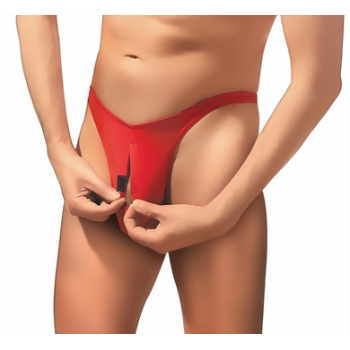 Pull Tab Thong - Red