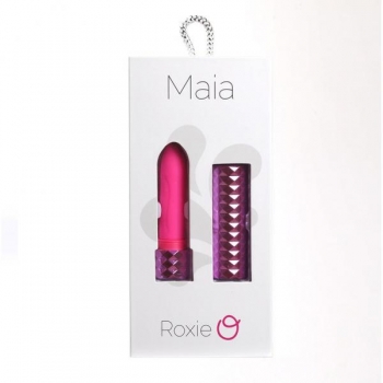 Roxie Crystal Gem Lipstick Vibrator - Pink