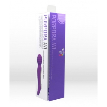 Twisty Dual Vibrating Wand - Neon Purple