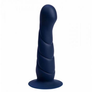 Marin 8 In Posable Silicone Dong Blue