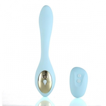 Harmonie Rechargeable Dual Vibrator - Teal Silicone