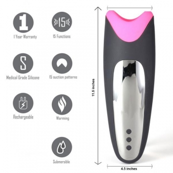 Piper Rechargeable Multi-Function Masturbator with Suction