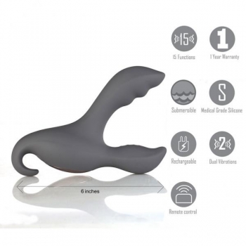 Apollo Prostate Massager - Dark Grey Rechargeable