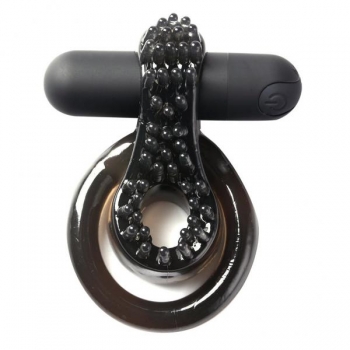 Jagger Rechargeable Vibrating Ring - Black