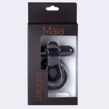 Jagger Rechargeable Vibrating Ring - Black