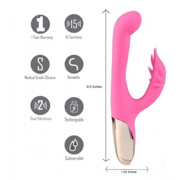 Maui Rechargeable Silicone Poseable 420 Rabbit