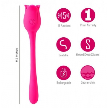 Meadow 15 Function Silicone Wrap Around Vibrator Silicone