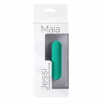 Jessi Mini Bullet Vibrator - Rechargeable Emerald Green