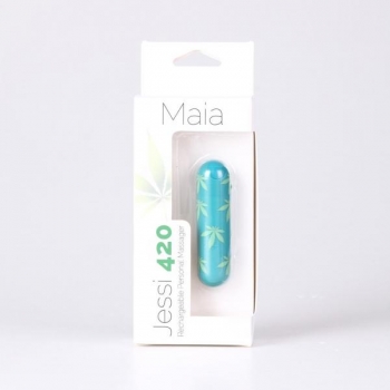 Jessi 420 Mini Bullet Vibrator in Emerald Green