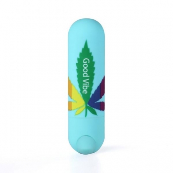 Jessi 420 10 Function Mini Bullet Vibrator - Teal