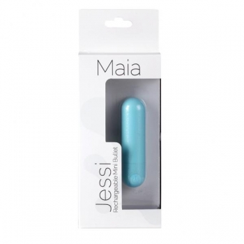 Jessi Super Charged Mini Bullet Vibrator in Blue