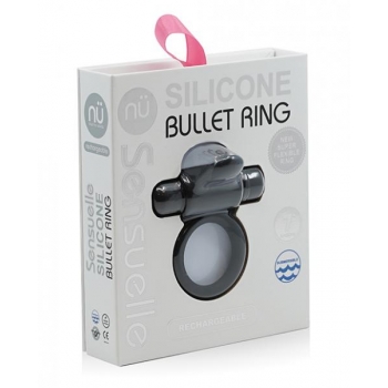 Sensuelle Silicone Bull Ring Black