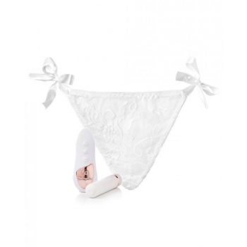 Sensuelle Pleasure Panty - White Remote Control