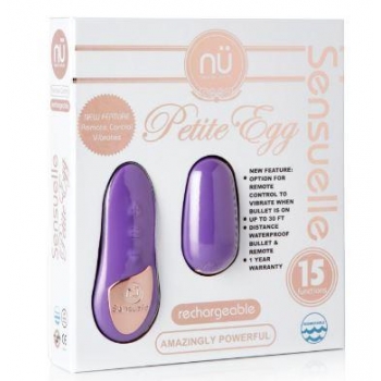 Sensuelle Remote Control Petite Egg Vibrator Purple