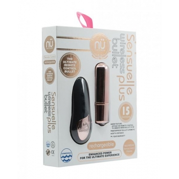 Sensuelle Remote Control Wireless Bullet Plus in Rose Gold