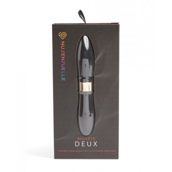 Sensuelle Double Ended Deux Bullet Black