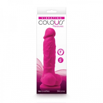 Colours Pleasures Vibrating 5 Dildo Pink 