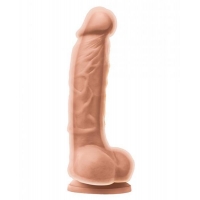 Colours Dual Density 5 inches Dildo Beige