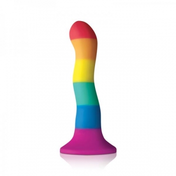 Colours Pride Edition 6 inches Wave Dildo Rainbow