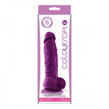 Coloursoft 5 inches Silicone Soft Dildo Purple