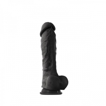 Coloursoft 8in Soft Dildo Black