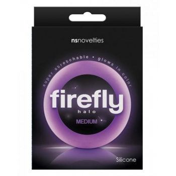 Firefly Halo Medium Cock Ring - Purple