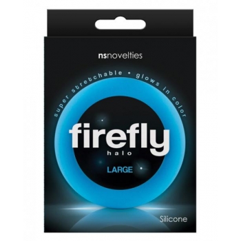 Firefly Halo Large Cock Ring - Blue