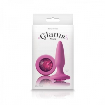 Glams Mini Butt Plug Pink Gem