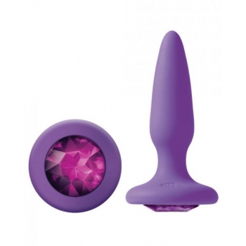 Charming Glams Mini Butt Plug with Purple Gem