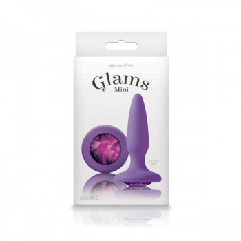 Charming Glams Mini Butt Plug with Purple Gem