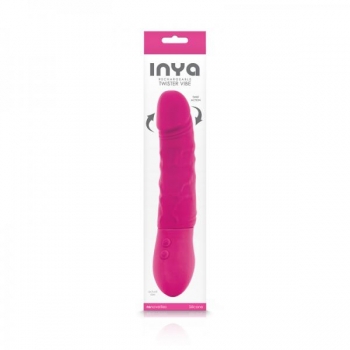 Inya Twister Pink Realistic Vibrating Dildo