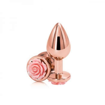 Rear Assets Rose Medium Butt Plug Pink