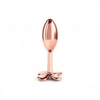 Rear Assets Clover Rose Gold Butt Plug