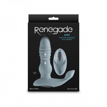 Renegade Apex Gray Prostate Massager with Remote Control