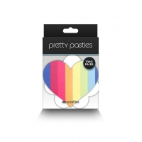 Pretty Pasties Pride Heart & Flower Rainbow 2 Pair - Celebrate Love