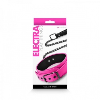 Electra Play Things Collar & Leash Set - Pink