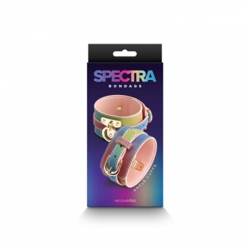 Spectra Bondage Ankle Cuffs - Rainbow Restraints