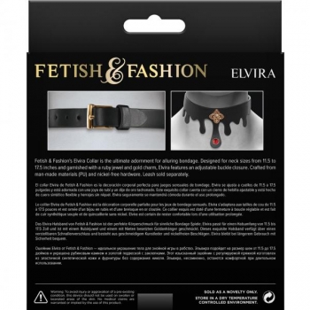 Fetish & Fashion Elvira Collar - Black