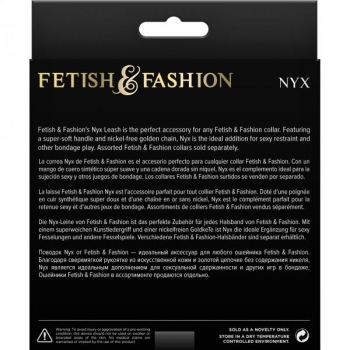 Fetish & Fashion Nyx Leash Black