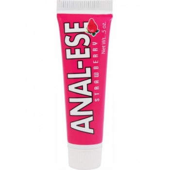 Anal-Ese Soft Packaging Lubricant 0.5oz - Strawberry