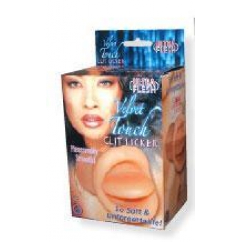 Velvet Touch Clit Licker: Beige Vibrating Toy