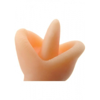 Velvet Touch Clit Licker: Beige Vibrating Toy