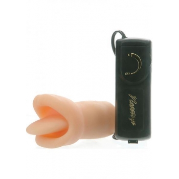 Velvet Touch Clit Licker: Beige Vibrating Toy