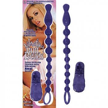 Butt Beads Purple - Vibrating