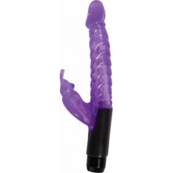 Jelly Mini Rabbit Vibro Wand - Purple