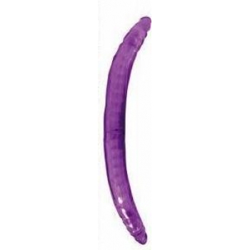 Vibrating Bendable Double Dong - Purple