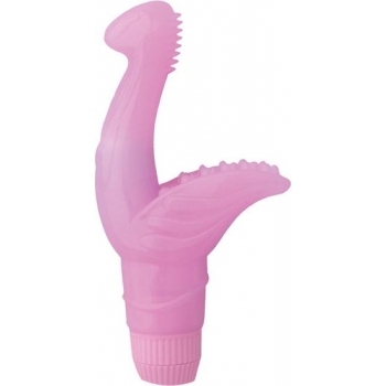 Clit Hugger G Spot Pleaser Pink Vibrator