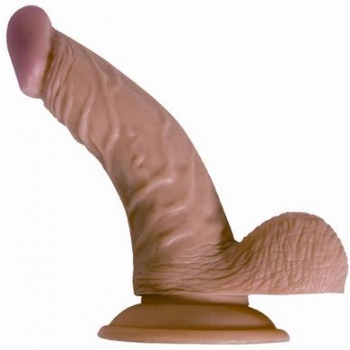 All American Whopper 7-Inch Vibrating Dildo - Beige