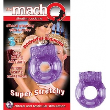 Macho Vibrating Cockring Purple