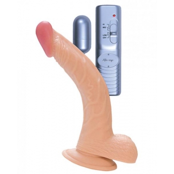 All American Whopper Curved Vibrating Dong - 8 inches